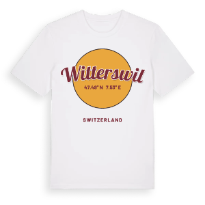 Witterswil cirkel t-shirt – ekologisk bomull t-shirt från Pinshirt