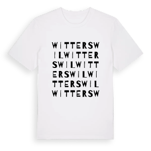 Witterswil ordlek t-shirt – ekologisk bomull t-shirt från Pinshirt