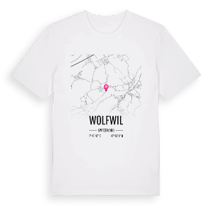 Wolfwil karta t-shirt – ekologisk bomull t-shirt från Pinshirt