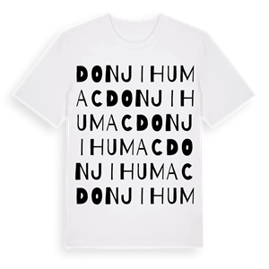 Donji Humac ordlek t-shirt – ekologisk bomull t-shirt från Pinshirt