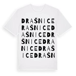 Drašnice ordlek t-shirt – ekologisk bomull t-shirt från Pinshirt