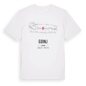 Gdinj karta t-shirt – ekologisk bomull t-shirt från Pinshirt