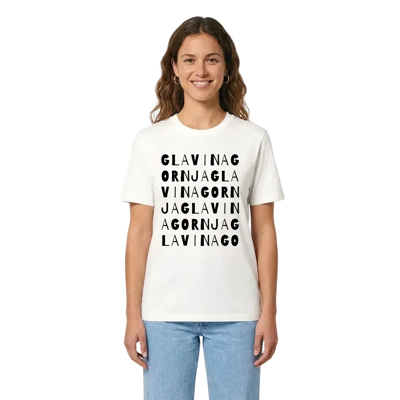 Glavina Gornja ordlek t-shirt – White, i miljö