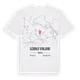 Gornji Vinjani karta t-shirt