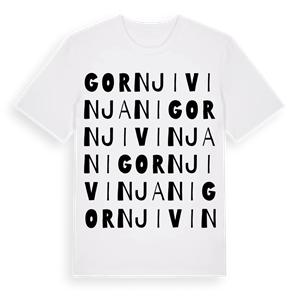 Gornji Vinjani ordlek t-shirt – ekologisk bomull t-shirt från Pinshirt