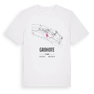 Grohote karta t-shirt – ekologisk bomull t-shirt från Pinshirt