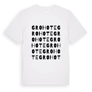 Grohote ordlek t-shirt – ekologisk bomull t-shirt från Pinshirt