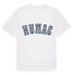 Humac college t-shirt – ekologisk bomull t-shirt från Pinshirt