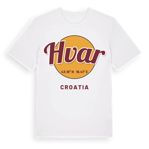 Hvar cirkel t-shirt – ekologisk bomull t-shirt från Pinshirt