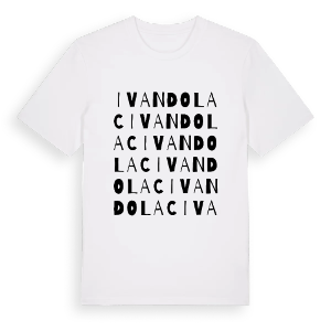 Ivan Dolac ordlek t-shirt – ekologisk bomull t-shirt från Pinshirt