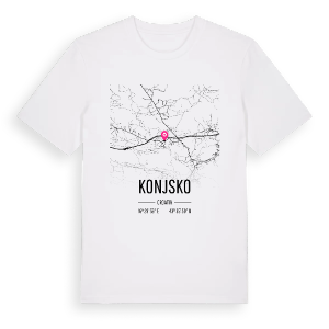 Konjsko karta t-shirt – ekologisk bomull t-shirt från Pinshirt