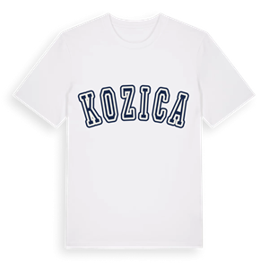 Kozica college t-shirt – ekologisk bomull t-shirt från Pinshirt