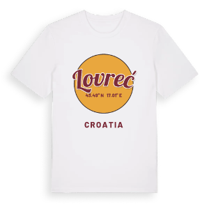 Lovreć cirkel t-shirt – ekologisk bomull t-shirt från Pinshirt
