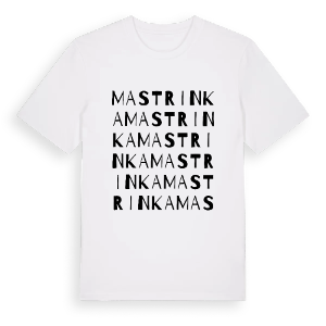Mastrinka ordlek t-shirt – ekologisk bomull t-shirt från Pinshirt