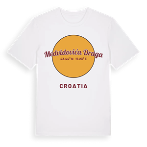Medvidovića Draga cirkel t-shirt – ekologisk bomull t-shirt från Pinshirt
