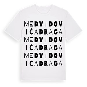 Medvidovića Draga ordlek t-shirt – ekologisk bomull t-shirt från Pinshirt