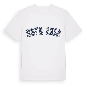 Nova Sela college t-shirt – ekologisk bomull t-shirt från Pinshirt