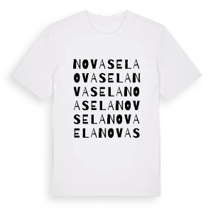 Nova Sela ordlek t-shirt – ekologisk bomull t-shirt från Pinshirt