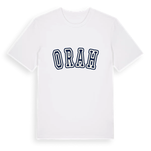 Orah college t-shirt – ekologisk bomull t-shirt från Pinshirt