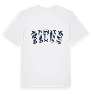 Pitve college t-shirt – ekologisk bomull t-shirt från Pinshirt