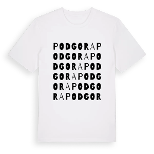 Podgora ordlek t-shirt – ekologisk bomull t-shirt från Pinshirt