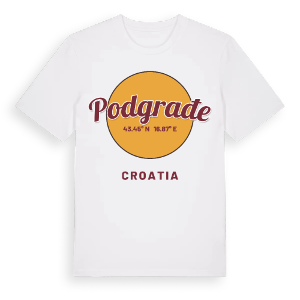 Podgrađe cirkel t-shirt – ekologisk bomull t-shirt från Pinshirt