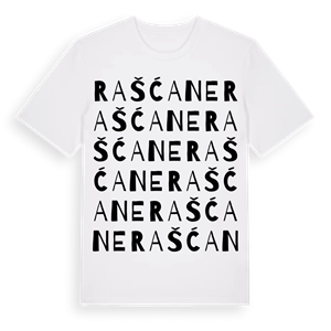 Rašćane ordlek t-shirt – ekologisk bomull t-shirt från Pinshirt