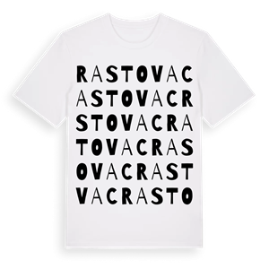 Rastovac ordlek t-shirt – ekologisk bomull t-shirt från Pinshirt