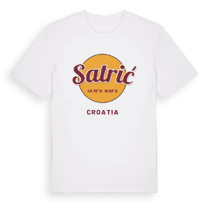 Satrić cirkel t-shirt – ekologisk bomull t-shirt från Pinshirt