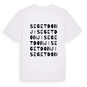 Seget Donji ordlek t-shirt – ekologisk bomull t-shirt från Pinshirt