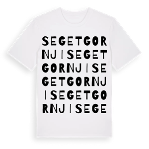 Seget Gornji ordlek t-shirt – ekologisk bomull t-shirt från Pinshirt