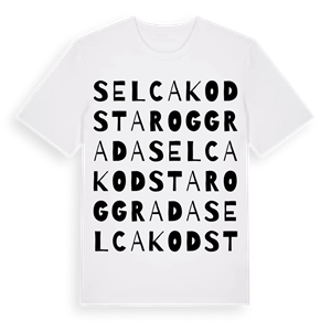 Selca kod Starog Grada ordlek t-shirt – ekologisk bomull t-shirt från Pinshirt