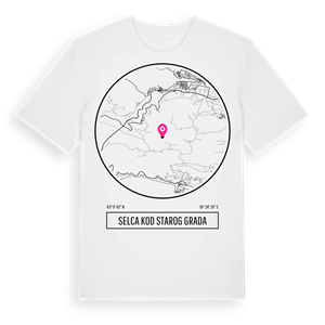 Selca kod Starog Grada t-shirt – ekologisk bomull t-shirt från Pinshirt
