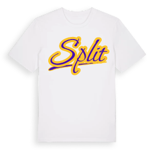 Split baseball t-shirt – ekologisk bomull t-shirt från Pinshirt