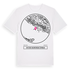 Splitsko-dalmatinska županija t-shirt – ekologisk bomull t-shirt från Pinshirt