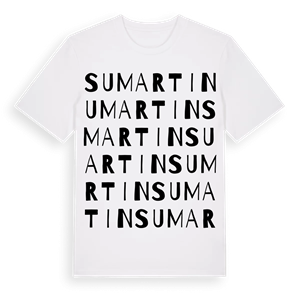 Sumartin ordlek t-shirt – ekologisk bomull t-shirt från Pinshirt
