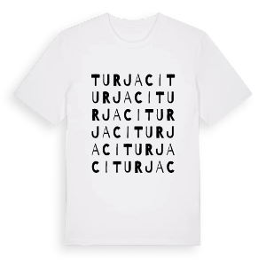 Turjaci ordlek t-shirt – ekologisk bomull t-shirt från Pinshirt