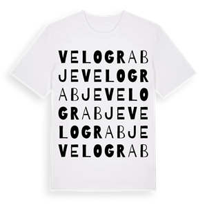 Velo Grabje ordlek t-shirt – ekologisk bomull t-shirt från Pinshirt