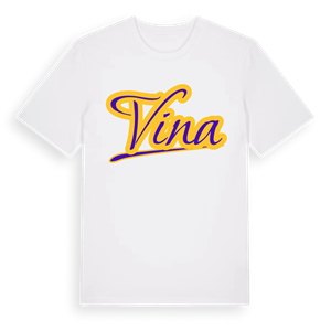 Vina baseball t-shirt – ekologisk bomull t-shirt från Pinshirt