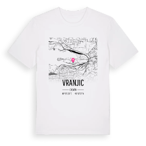 Vranjic karta t-shirt – ekologisk bomull t-shirt från Pinshirt