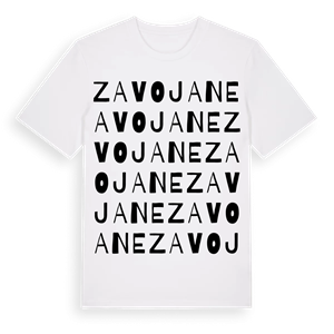 Zavojane ordlek t-shirt – ekologisk bomull t-shirt från Pinshirt