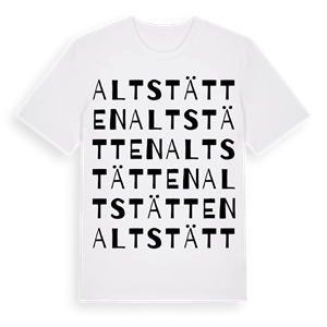 Altstätten ordlek t-shirt – ekologisk bomull t-shirt från Pinshirt