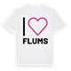 Jag älskar Flums t-shirt stort tryck