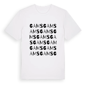 Gams ordlek t-shirt – ekologisk bomull t-shirt från Pinshirt