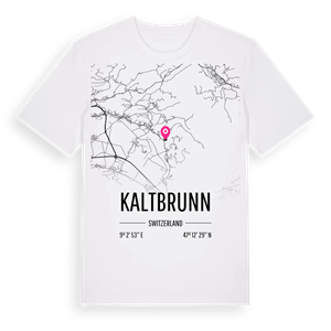 Kaltbrunn karta t-shirt – ekologisk bomull t-shirt från Pinshirt