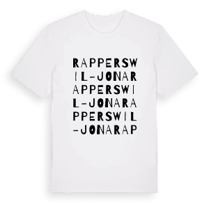 Rapperswil-Jona ordlek t-shirt – ekologisk bomull t-shirt från Pinshirt
