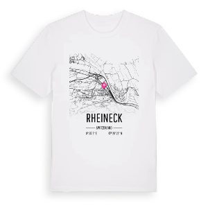 Rheineck karta t-shirt – ekologisk bomull t-shirt från Pinshirt