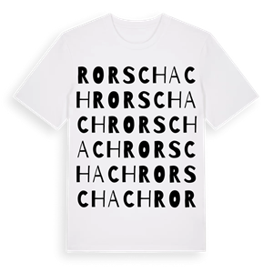 Rorschach ordlek t-shirt – ekologisk bomull t-shirt från Pinshirt