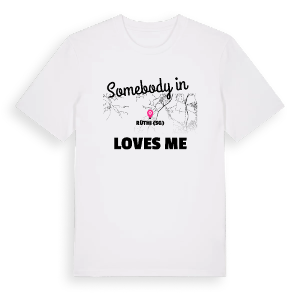 Någon i Rüthi (SG) älskar mig t-shirt – ekologisk bomull t-shirt från Pinshirt