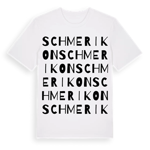 Schmerikon ordlek t-shirt – ekologisk bomull t-shirt från Pinshirt